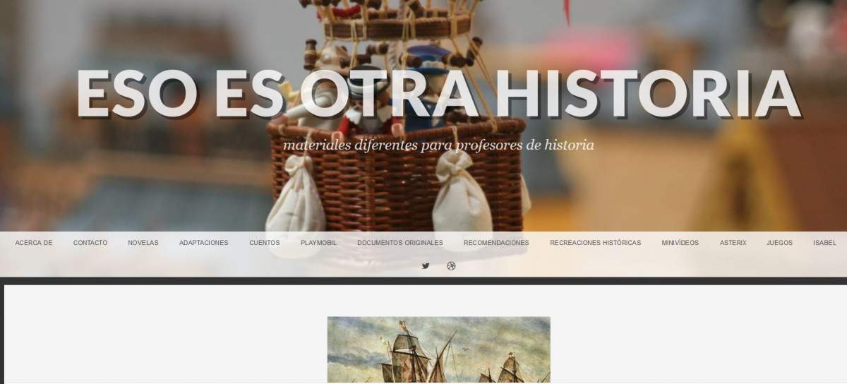 Eso es otra historia, página web sobre historia